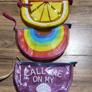 Colorful Fruit and Rainbow Clutch Set